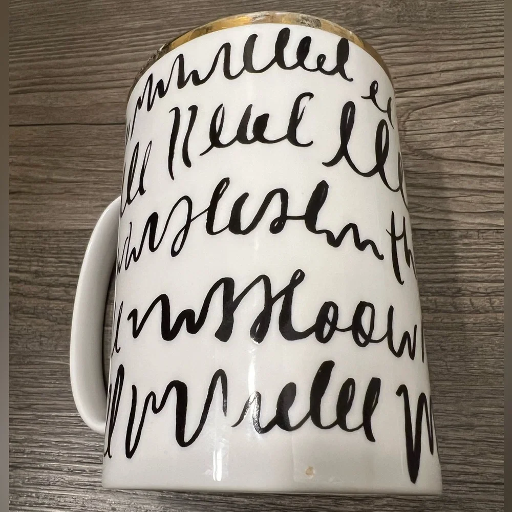 Kate Spade Lenox Everdone Lane “This is the life” Doodle Mug - Picture 5 of 6